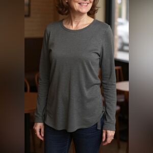 Ann Taylor Sweatshirt with Tie Detail Size M